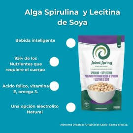 Alga Espirulina + Lecitina De Soya 1 Bolsa De 200grs C/u (spirulina)