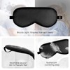 FlyCoco 3PCS Silk Eye Mask for Sleeping, Soft Comfortable Lightweight