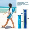 AMMSUN 6.5ft Twice Folded Portable beach umbrella with Sand Anchor
