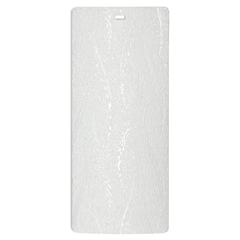 DALIX Palm White Vertical Blind Texture Slats Sliding Door 98.5