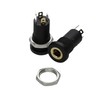 3.5mm Jack 4 Pole Panel Mount Terminal With Locking Nut