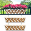 LaLaGreen Deck Railing Planter Outdoor (2 Pack, 30") Rectangular Window