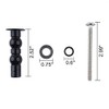 TOTO Toilet Hinge Screw Kit - Expanding Rubber Bolt Top