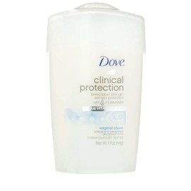 Dove Clinical Protection Antiperspirant/Deodorant, Original Clean, Stick, 1.7 Ounce (Pack of 2)