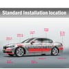 Ilmondomall Tape-Type Real Carbon Sheet 3D Pattern Black Step Bumper