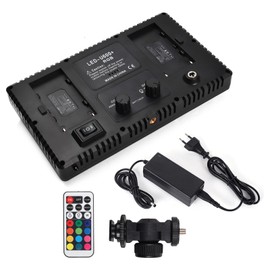 LED Video Light 36W 3200K-5600K Color Thermometer Photographic Fill Light with Remote Control