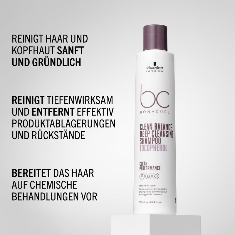 SCHWARZKOPF PROFESSIONAL BC Bonacure Clean Balance Deep Cleansing Shampoo 250