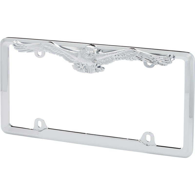 Cruiser Accessories 22330 Eagle License Plate Frame, Chrome,1 Frame