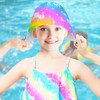 Kids Swim Caps for Girls Long and Short Hair, Child