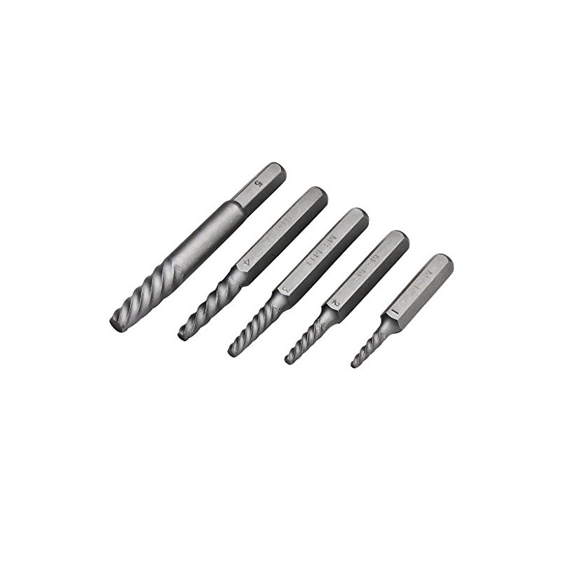 STRAIGHT 19-852 5 Piece Reverse Tap Set for Shock Drivers