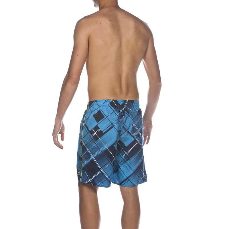 Arena Bemuda Men's Printed Check Swimming Shorts