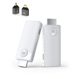 AIMIBO Wireless HDMI Transmitter and Receiver Kit – 2.4G/5.8G HDMI Wireless Extender with 1080P HD Casting, Plug & Play Receiver Dongle Adapter, 100FT Long Range for TV, Projector, Laptop, Monitor