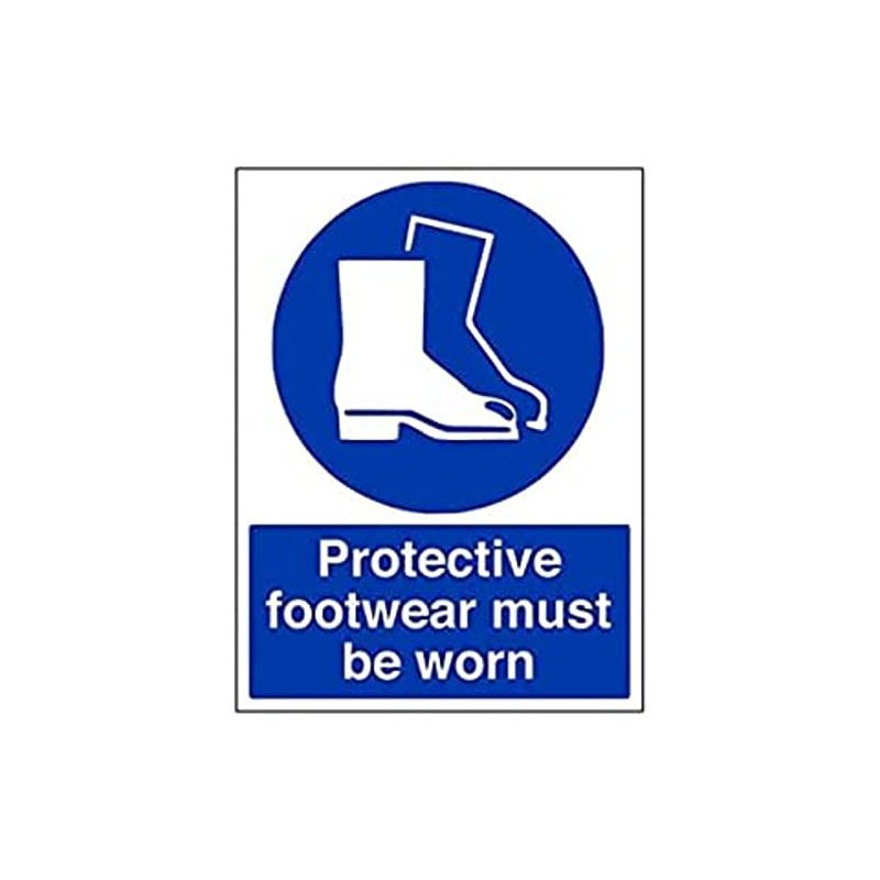 Mandatory PPE - Protective Footwear Must Be Worn - 150