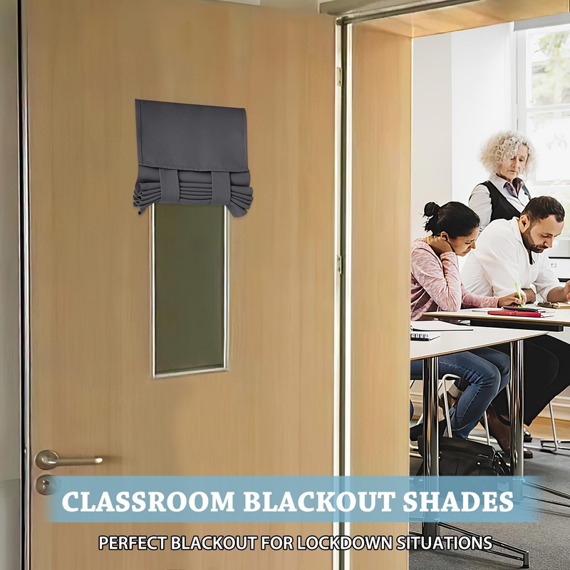 RYB HOME Classroom Door Window Cover, Blackout Shades for Classroom