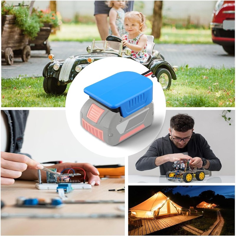 AMZISCONV for Bosch 18V Battery Power Wheels Adapter Converter Battery