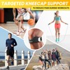 JUMPOW Silicone Patellar Tendon Support Strap - 2 Pack Adjustable