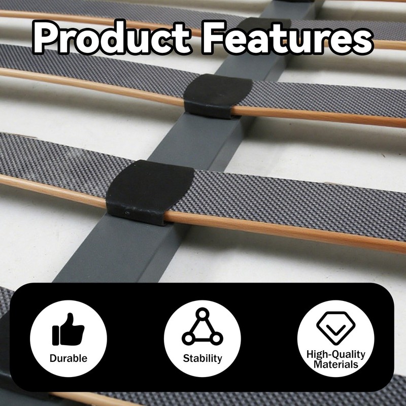 HANZMQIYJJ 12 Pcs Bed Slat Holders, Bed Slat Caps, Side