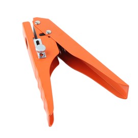 10mm Iron Hole Punch, Effort-Saving, Adjustable, Portable, Single Punch, Heavy Duty Single Punch, Long Hand Hold for Paper, Cards, Plastic, Cardboard, PVC, Crafts