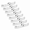 8pcs Chrome Valve Cover Hold-Down Tabs Spreader Bars Fit for