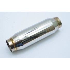 1320  B-Series resonator 12" stainless steel universal 2.5" inlet & out 304 SS