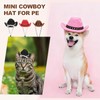 PETAXCELL Dog Cowboy Hat, Mini Cowboy Hat for Pet with