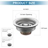ZM Stainless Steel Kitchen Sink Strainer with Drain Assembly