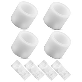 AUGREX 4 Pack of Ice Maker Auger Bushing Liner Fit for GE Opal Ice Maker 9 Hole extruder, Fix Screeching/Grinding Noise and Black Sludge