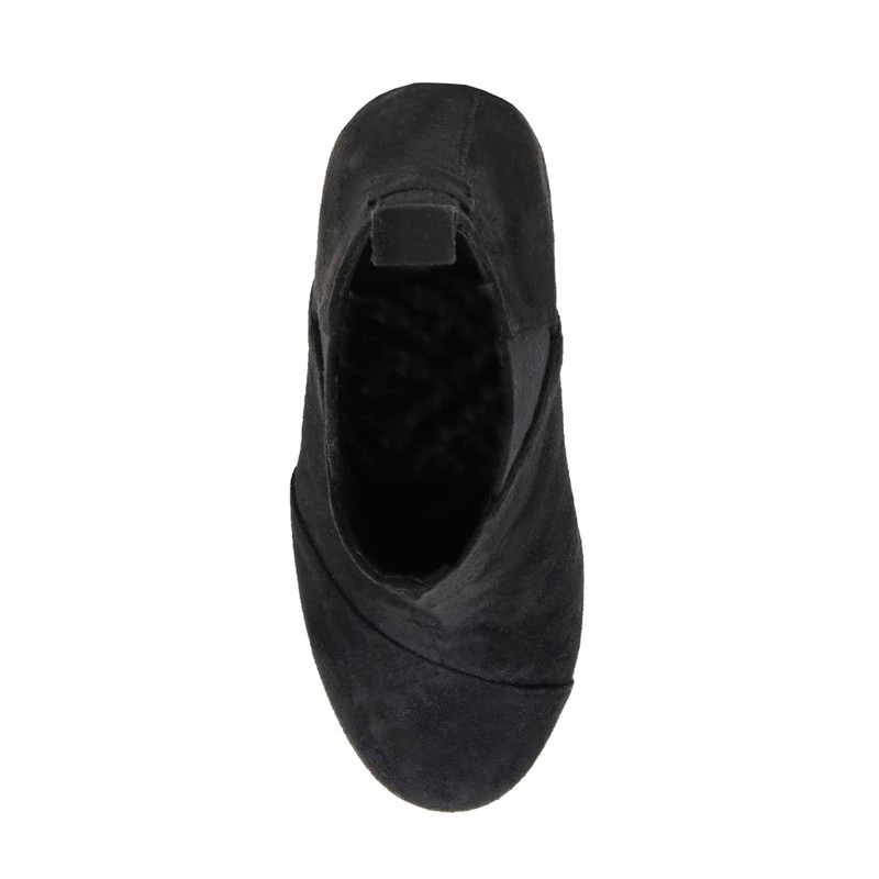 Dunes Women's Zoey Wedge Bootie +Wide Width Available, Black, 7.5