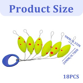 NOPKESV 18 pieces Trout Equipment Pilot Balls Trout for Trout Fishing Pilot Assembly Pilot Ball Set Fixpilot Trout Float