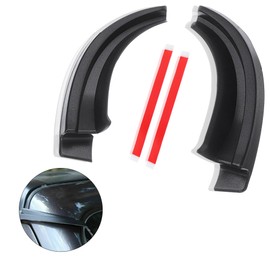 2PCS Rain Gutter Extensions,[Newly Upgraded] Car Roof Rain Diverter Compatible with 2018-2023 Jeep Wrangler JLU JL & Gladiator JT,Durable Car Exterior Accessories Rain Deflector Diverter