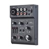 Qudai AGE03 5-Channel Mini Mic-Line Mixing Console Mixer with USB