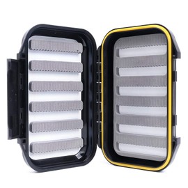 MAXIMUMCATCH OR Fly Box Waterproof Portable Design Fly Fishing Box(Easy Grip, Slit Foam) (Slit Foam)