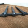 6"- Steel Square Common Rose Head STANDARD-60d - Large Spike