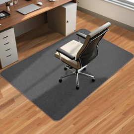 Office Chair Mat for Hardwood Floor & Tile Desk Chair Mat for Rolling Chairs Protect Hardfloor Desk Area Rug for Workstations, Durable Desk Mat for Home and Office Use (Drak Grey, 36X47 in)