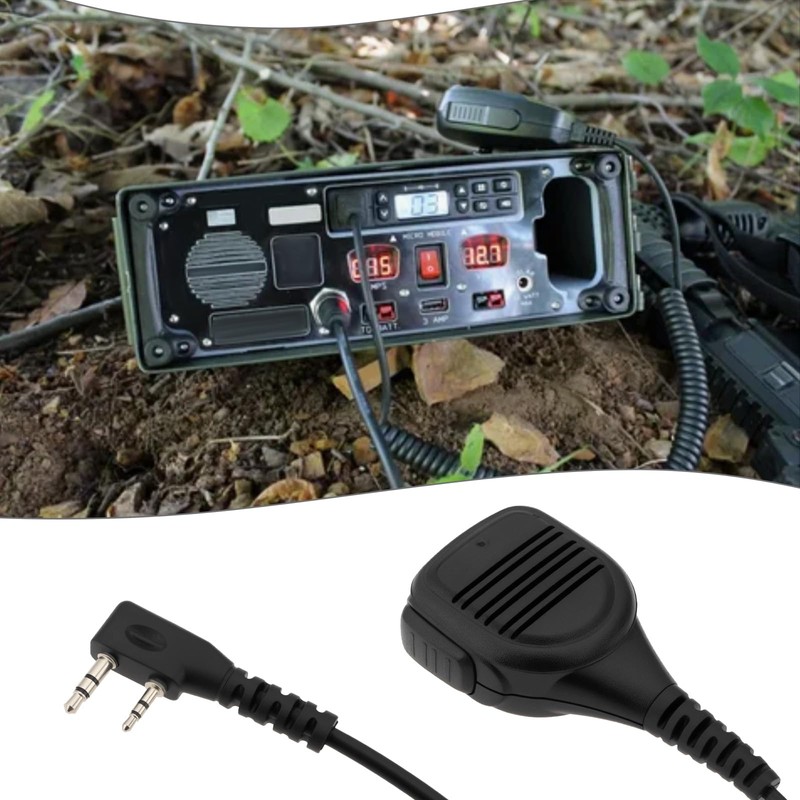Create idea 1 x 2-pin walkie-talkie handheld speaker microphone compatible
