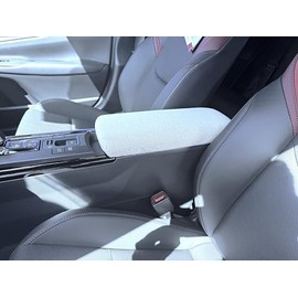 Auto Console Covers- Premium Center Console Armrest Cover Fits The Toyota Prius 2023-2025 Anti-Pill Fleece Fabric (Lt. Gray)