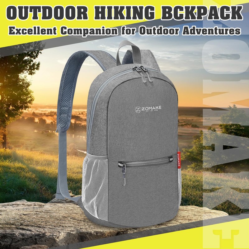 ZOMAKE 10L Lightweight Packable Hiking Backpack - Small Travel Hiking