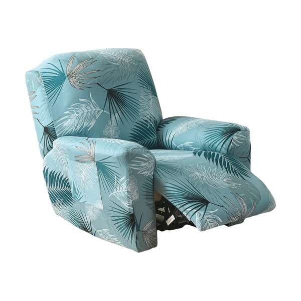CRFATOP Recliner Cover 4-Pieces with Pockets 1Seat Recliner Chair Slipcovers