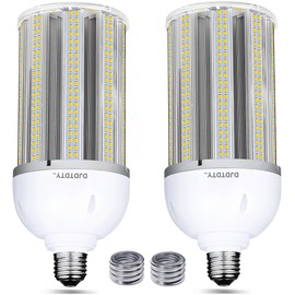 DJDTDTY 2 Pack 120W LED Corn Light Bulbs, Super Bright 120Watt LED Corn Bulbs, E26 Base with E39 Adapter,5000K, 18000LM LED Light Bulb for Garage Warehouse Workshop Barn (120W)