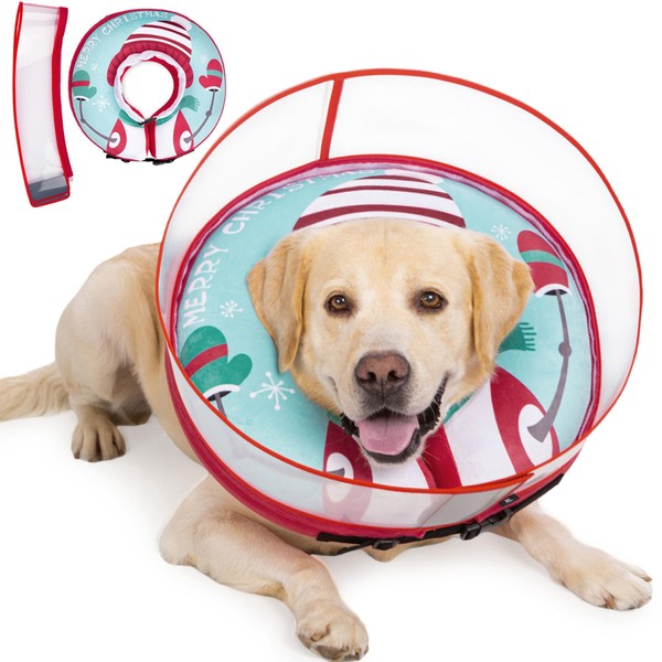 Dog Cone Inflatable Donut to Stop Licking After Surgery, Soft