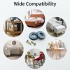 Acoeitl 12pcs Screw on Furniture Glides 1 Inch (25mm) Diameter
