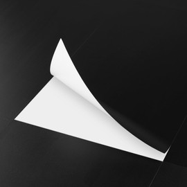 FunStick 12"x24" 15 Pcs Black Vinyl Flooring Peel and Stick Floor Tile Waterproof Bathroom Vinyl Floor Tiles Peel and Stick Wall Tiles Removable Stick on Floor Tiles for Kitchen Sticky Laminate Sheets