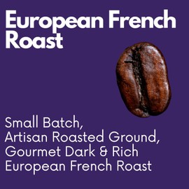 Sarasota Coffee Whole Bean Cubano European French Roast | Dark Roast Gourmet Coffee Beans | Low Acid, Mold Free, Specialty Grade Bulk Coffee Beans | 5lb (80 oz)