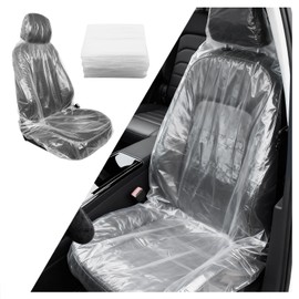 VKQTS 25PCS Disposable Car Seat Covers,Portable Disposable Seat Covers for Cars to Avoid Car Seats Contact with Dust,Transparent Automotive Seats Cover Cars Accessories (25PCS)