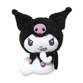 K Company My Melody Kromi (Angel Series) Plush, Black MK-NG-KUB, H6.5 x W 7.8 x D 4.4 inches (16.4 x 19.8 x 11.2 cm)