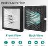 4 Packs DH02 H13 HEPA Replacement Filter Compatible with Tenergy