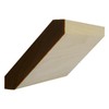EWCR38 Shaker Craftsmen Crown Moulding Trim, 3/4" x 4", Poplar,