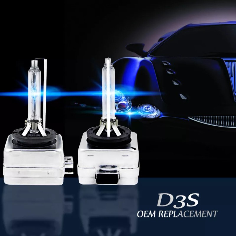 SHENKENUO D3S HID Xenon 6000k Headlight Replacement 2 Bulbs For