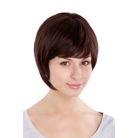 VERY CUTE Lady Fashion Quality BOB Page Wig Short MIXED BROWN 1237-2T33 Parrucca Peluca
