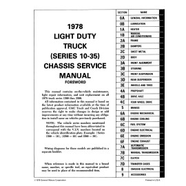 1978 GMC Truck 1500-3500 Service Manual